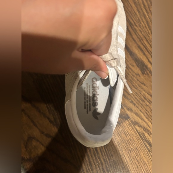 Adidas Gazelle Beige / White Sneakers W 7.5 - Picture 8 of 13